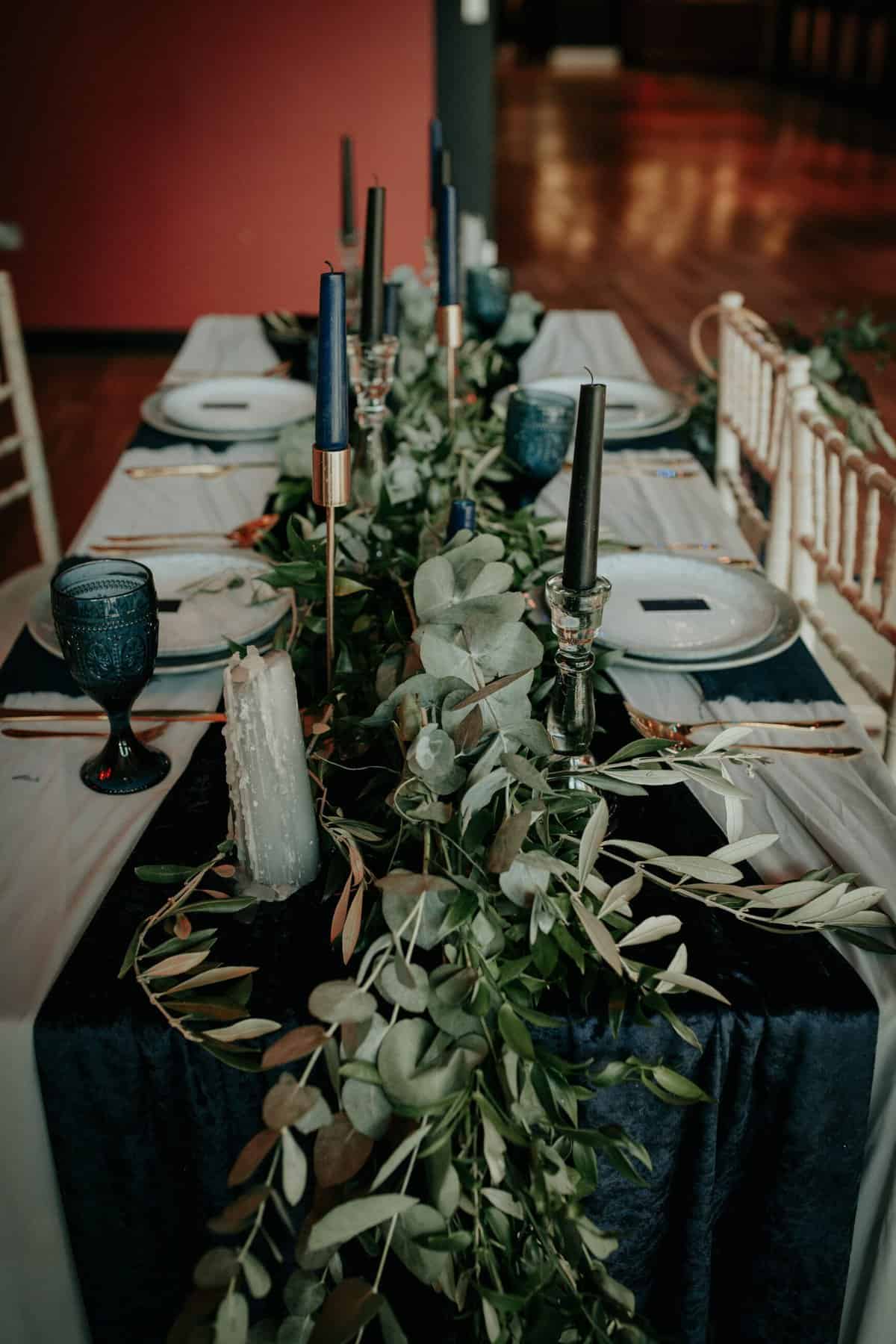 moody wedding table