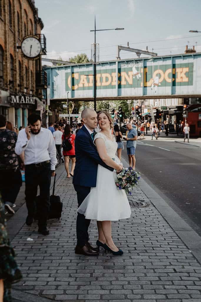 wedding couple in camden