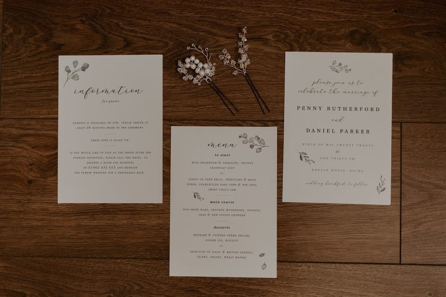 wedding stationery