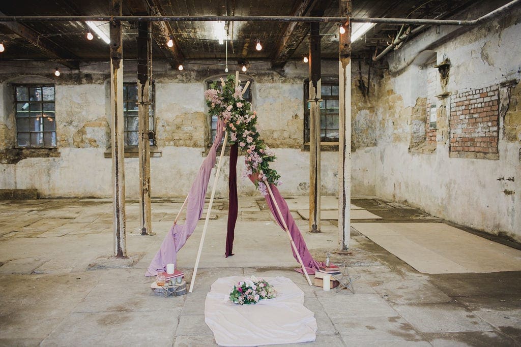 old warehouse wedding