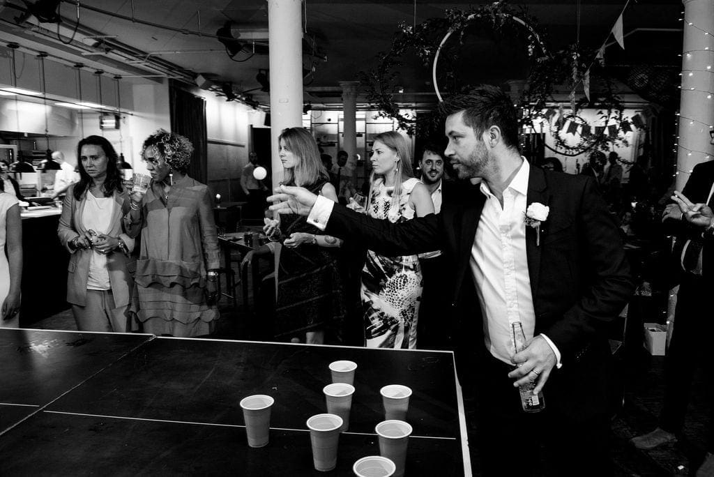 wedding beer pong