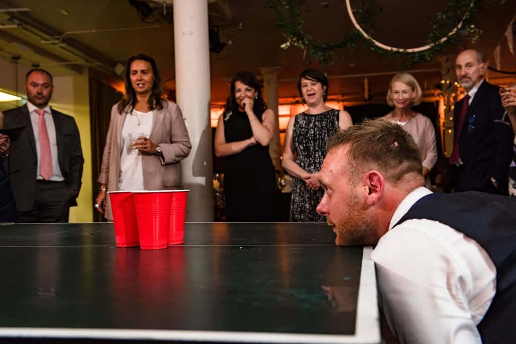 wedding beer pong