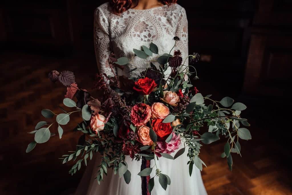 oversized bridal wedding bouquet