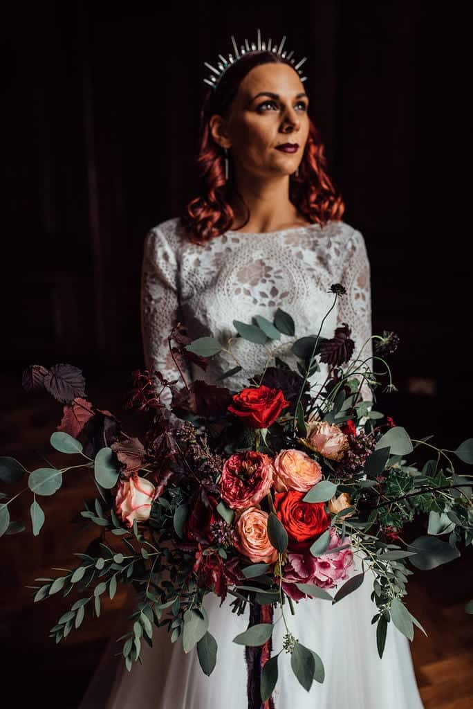 bride and bridal bouquet