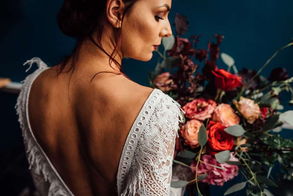 dress and floral detail