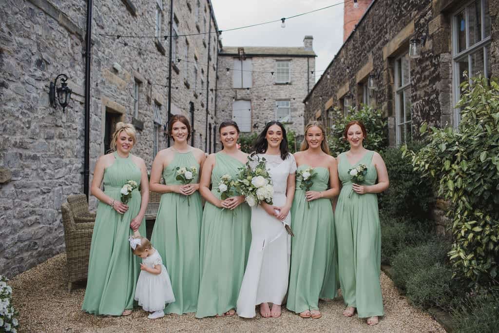 bride and bridesmaids