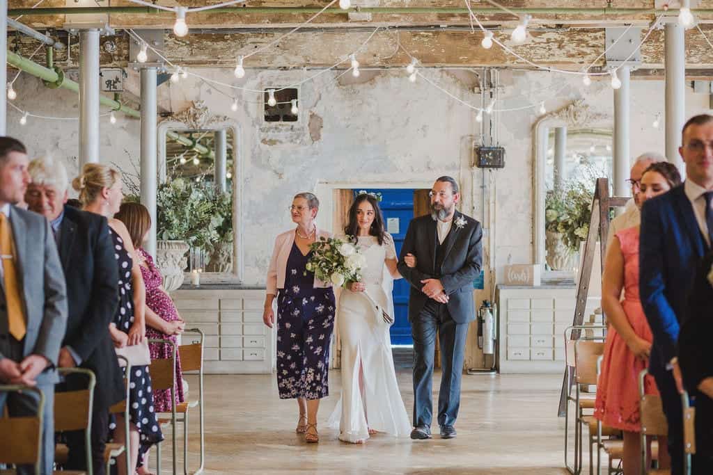 bride walking down the aisle