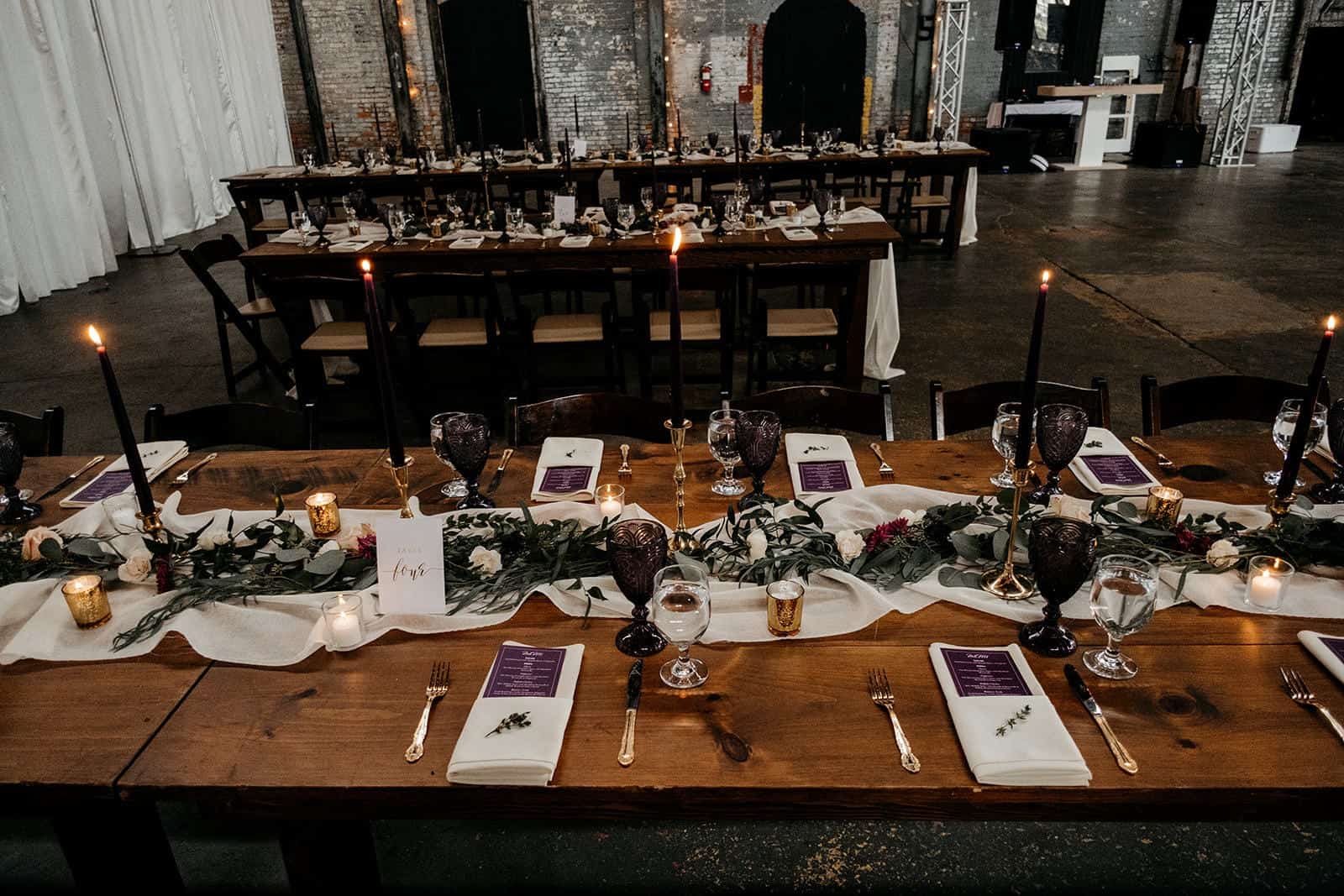 wedding table details