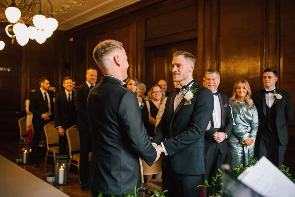 two grooms marry