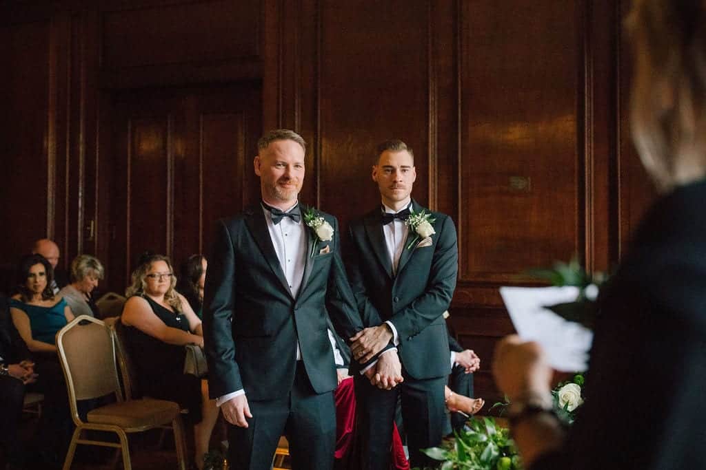 two grooms marry