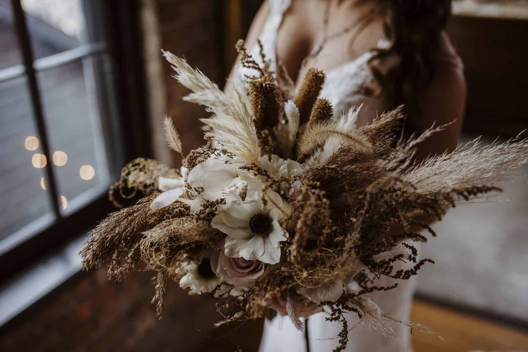 bridal floral boho bouquet