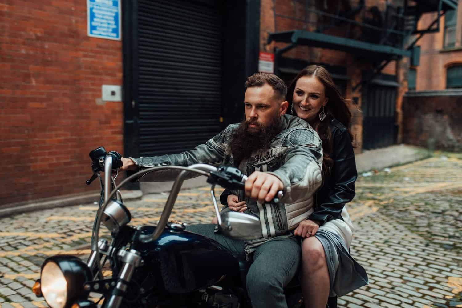 biker elopement wedding 