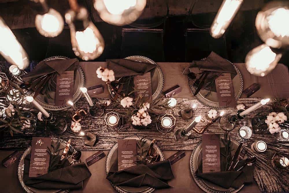 wedding table scape