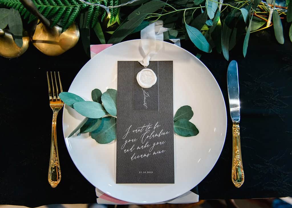 wedding place setting