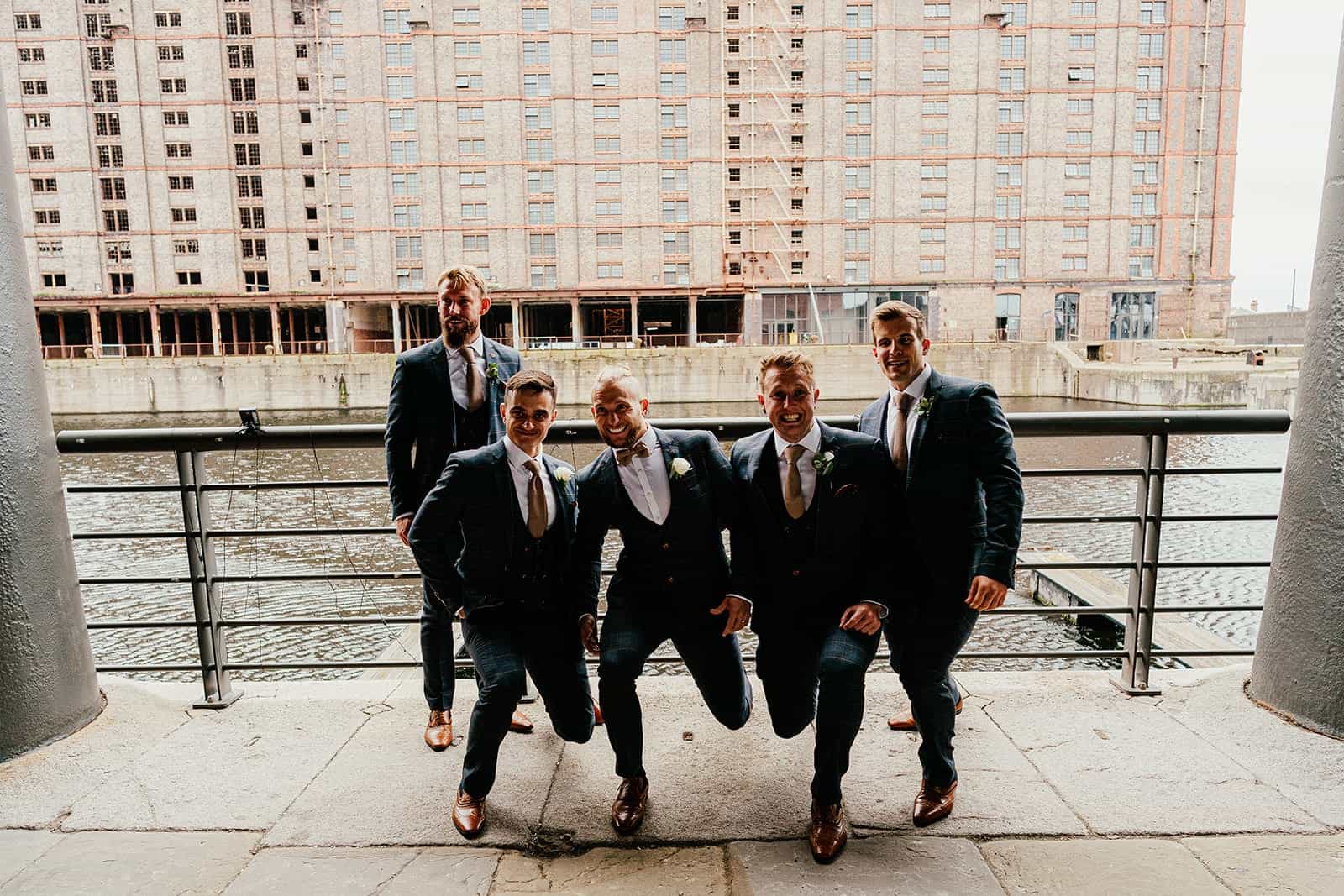 groom tribe titanic wedding liverpool