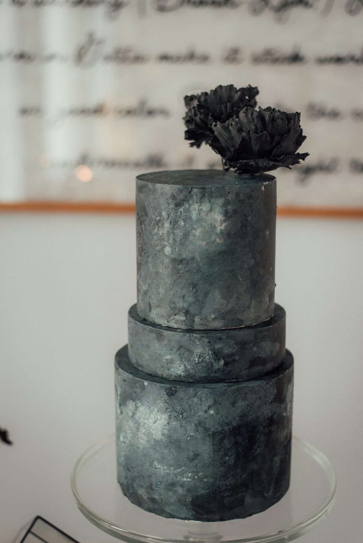 concrete wedding cake