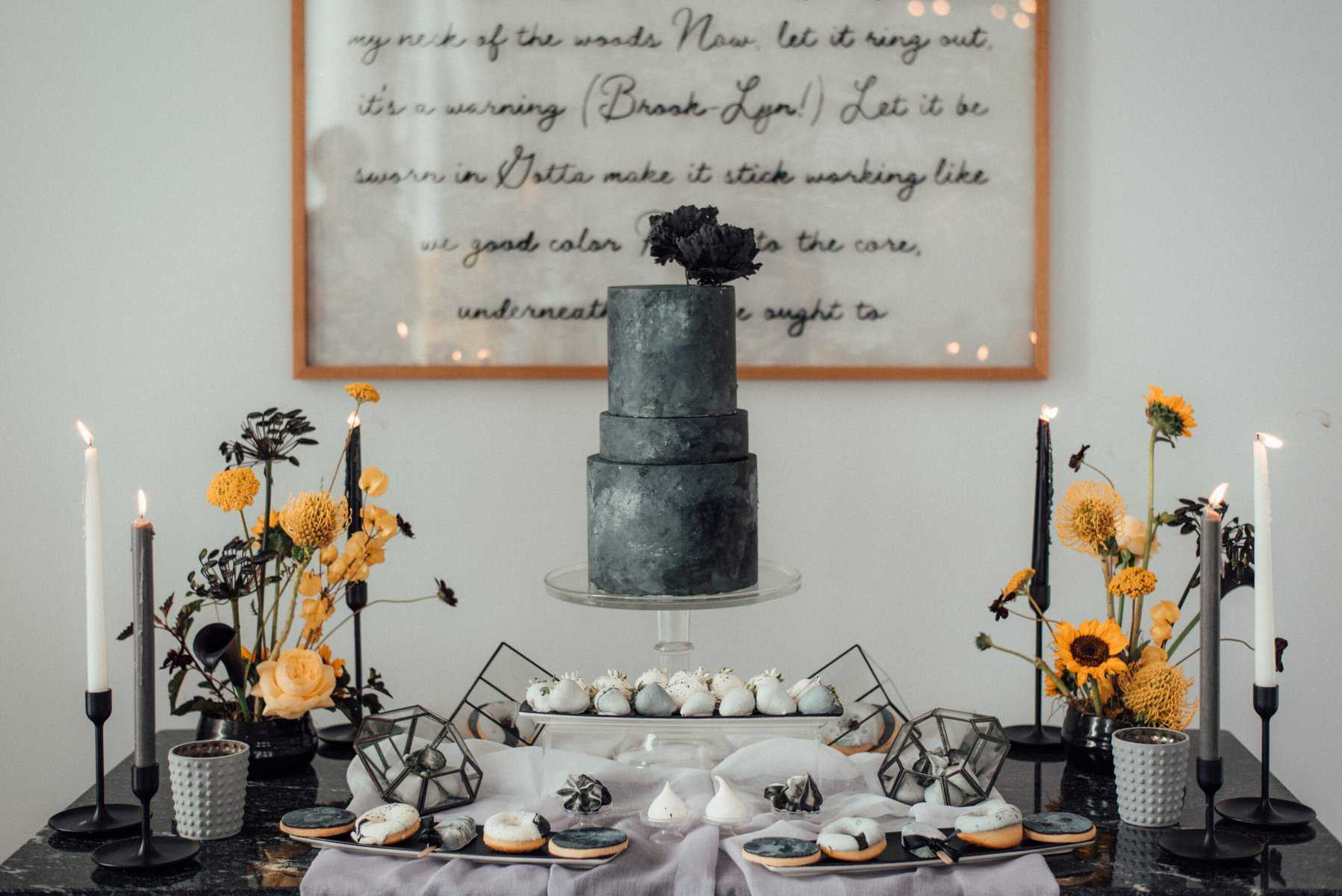 wedding dessert table