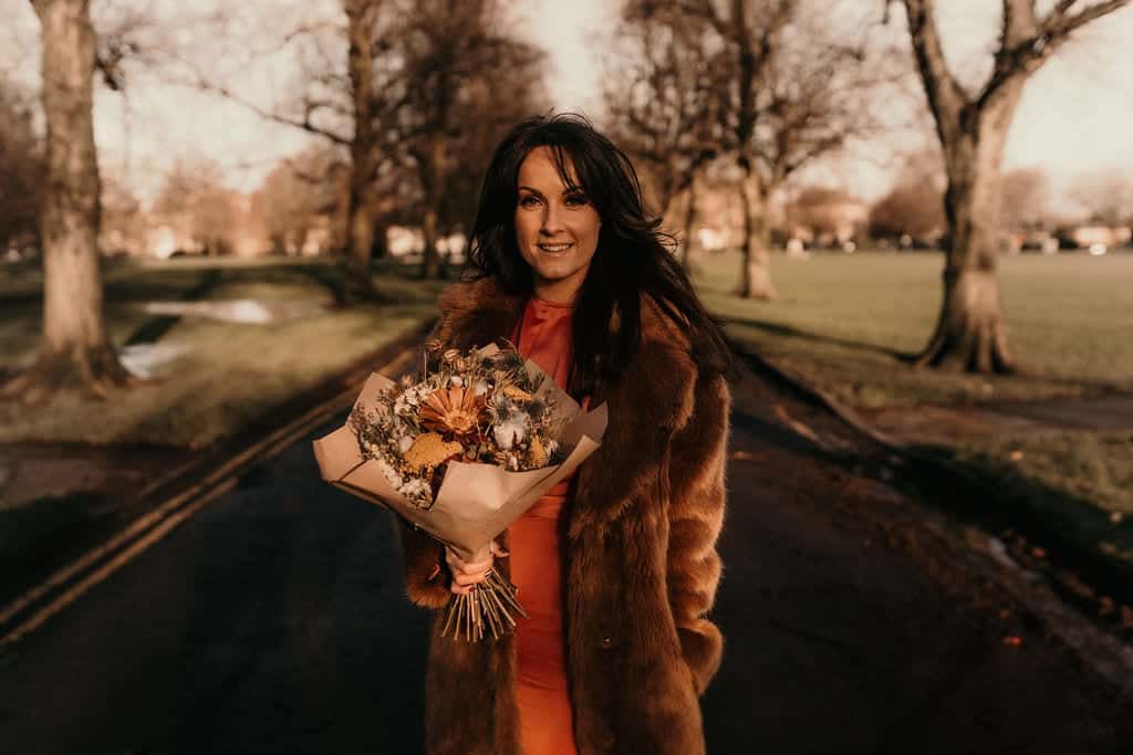 bride and her bouquet