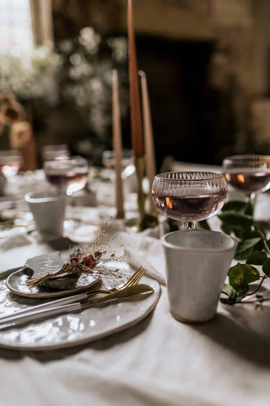 wedding table details