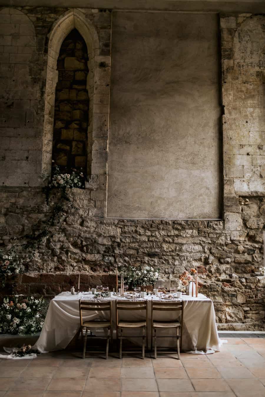small wedding table