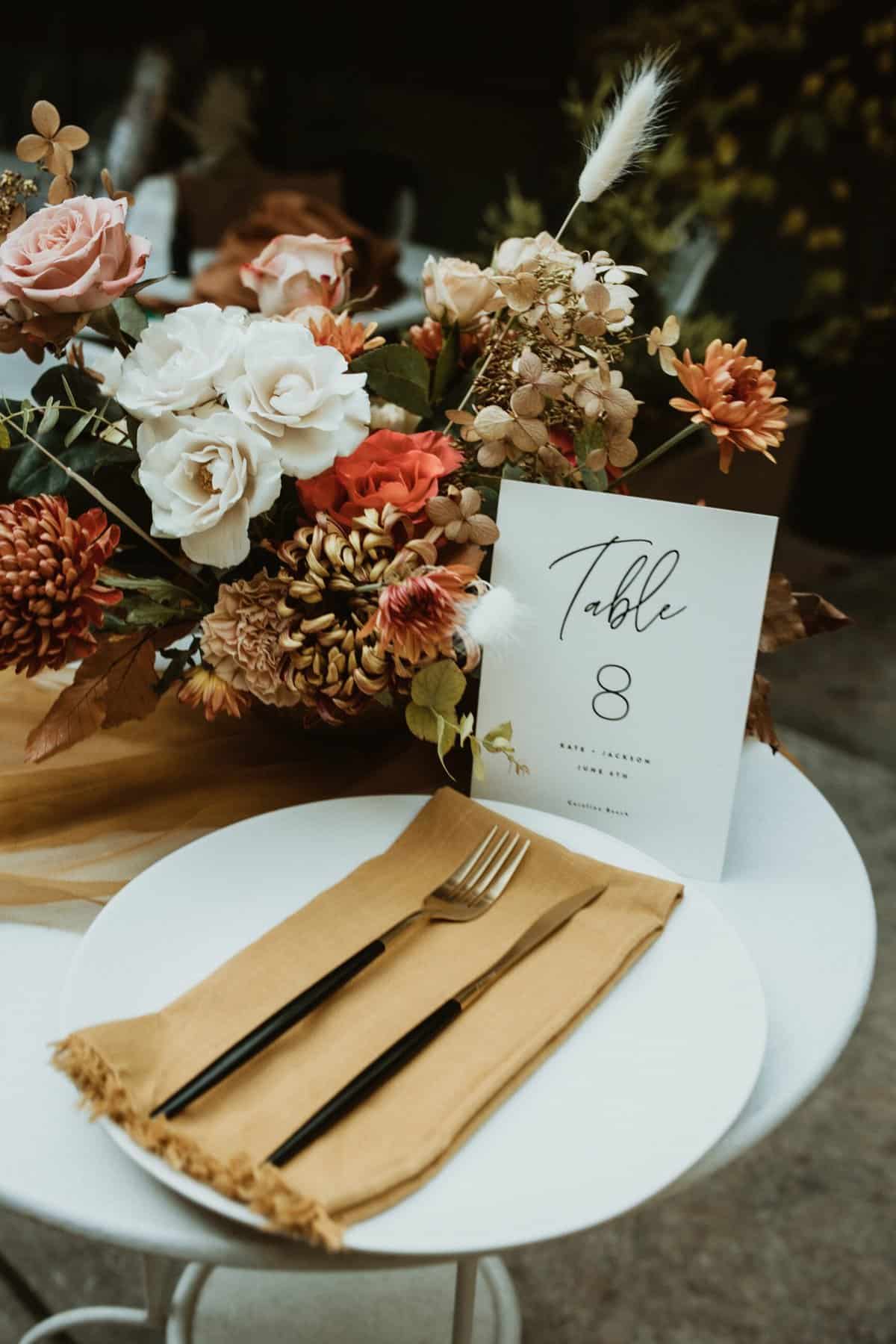 wedding place setting