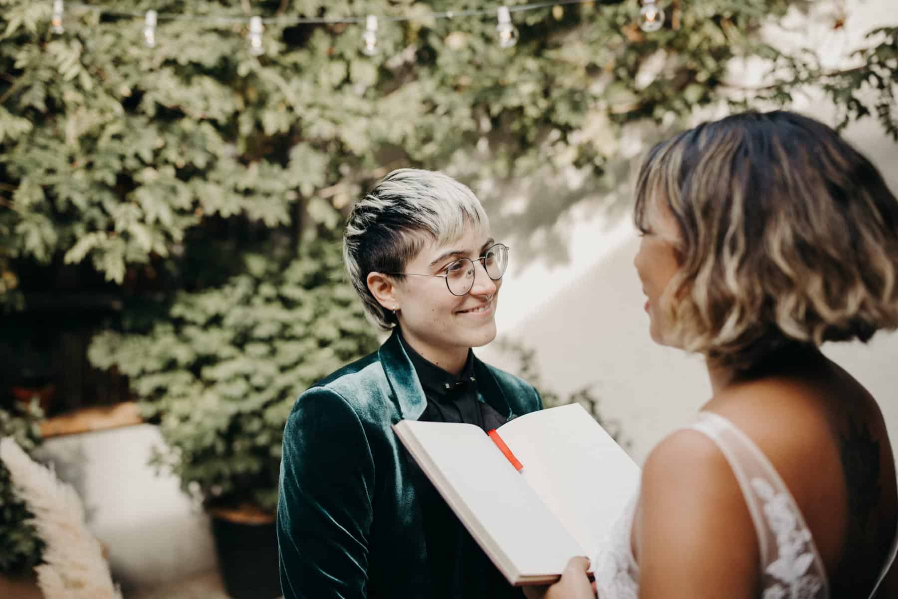 gay wedding reading alternative ceremony vows to each other