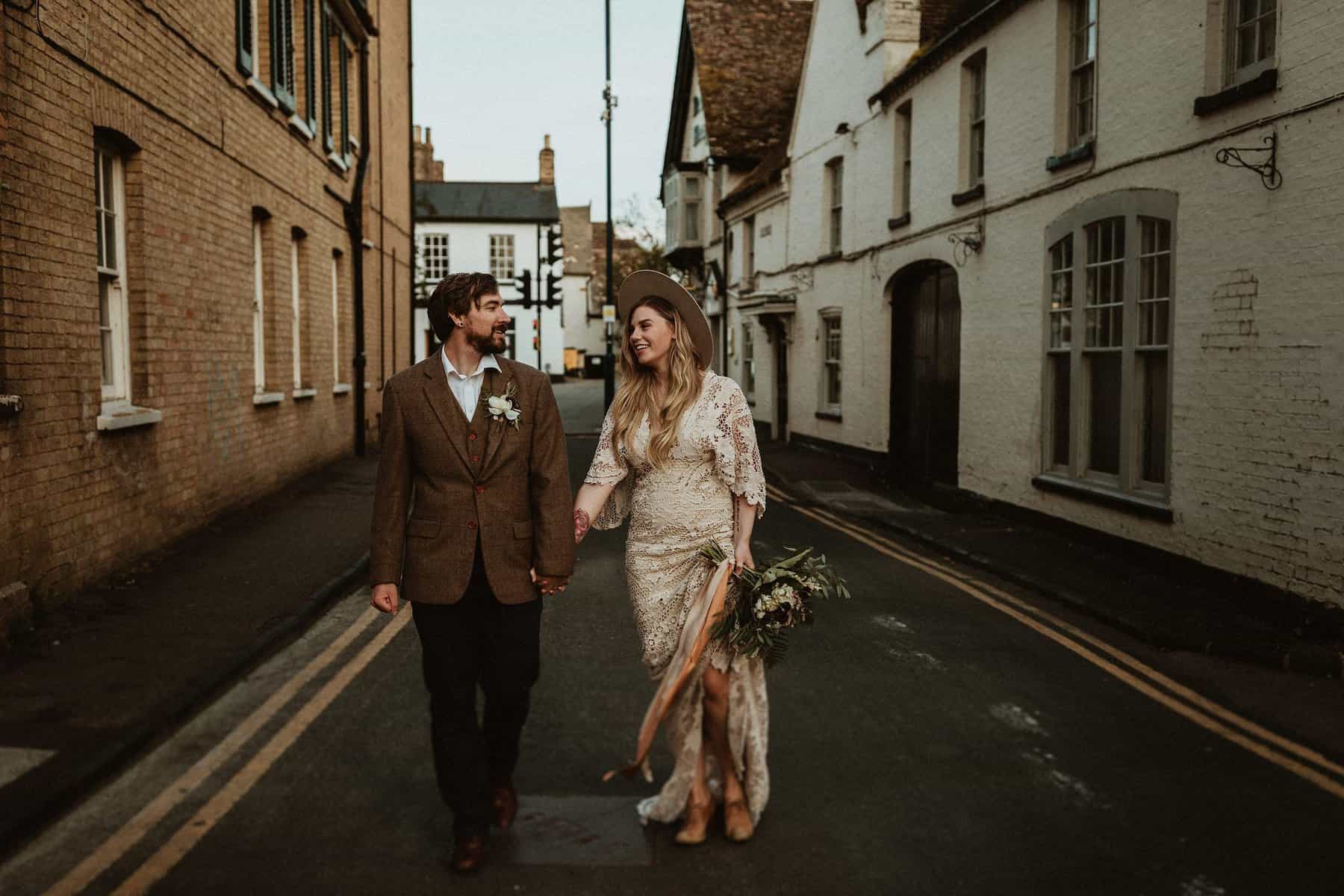 boho urban elopement