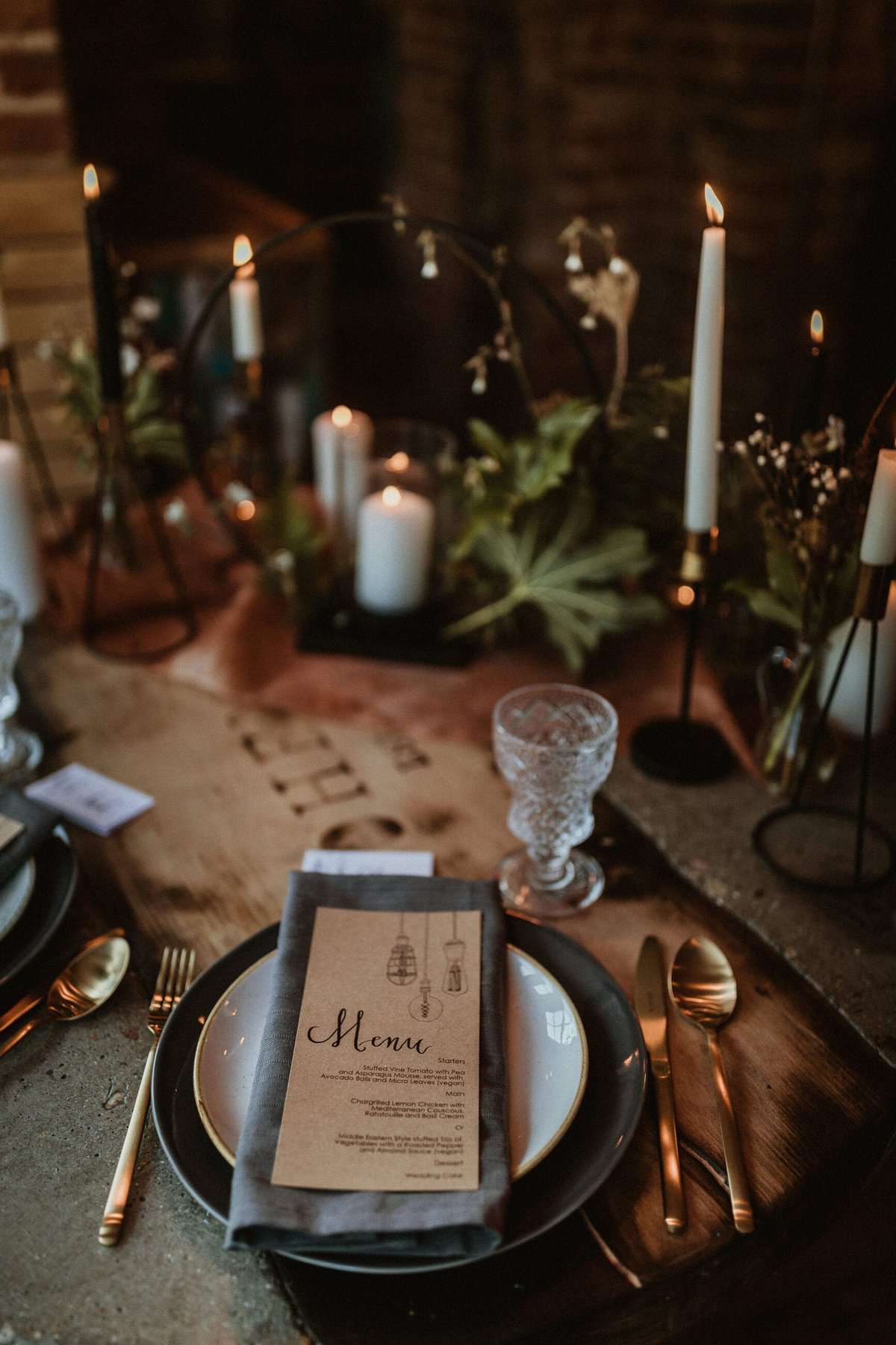 wedding table details