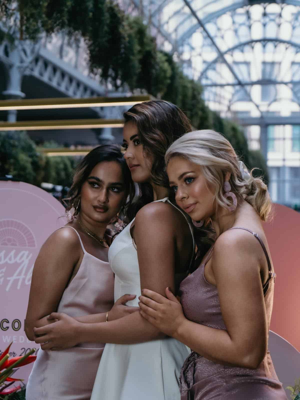 bride and bridesmaids