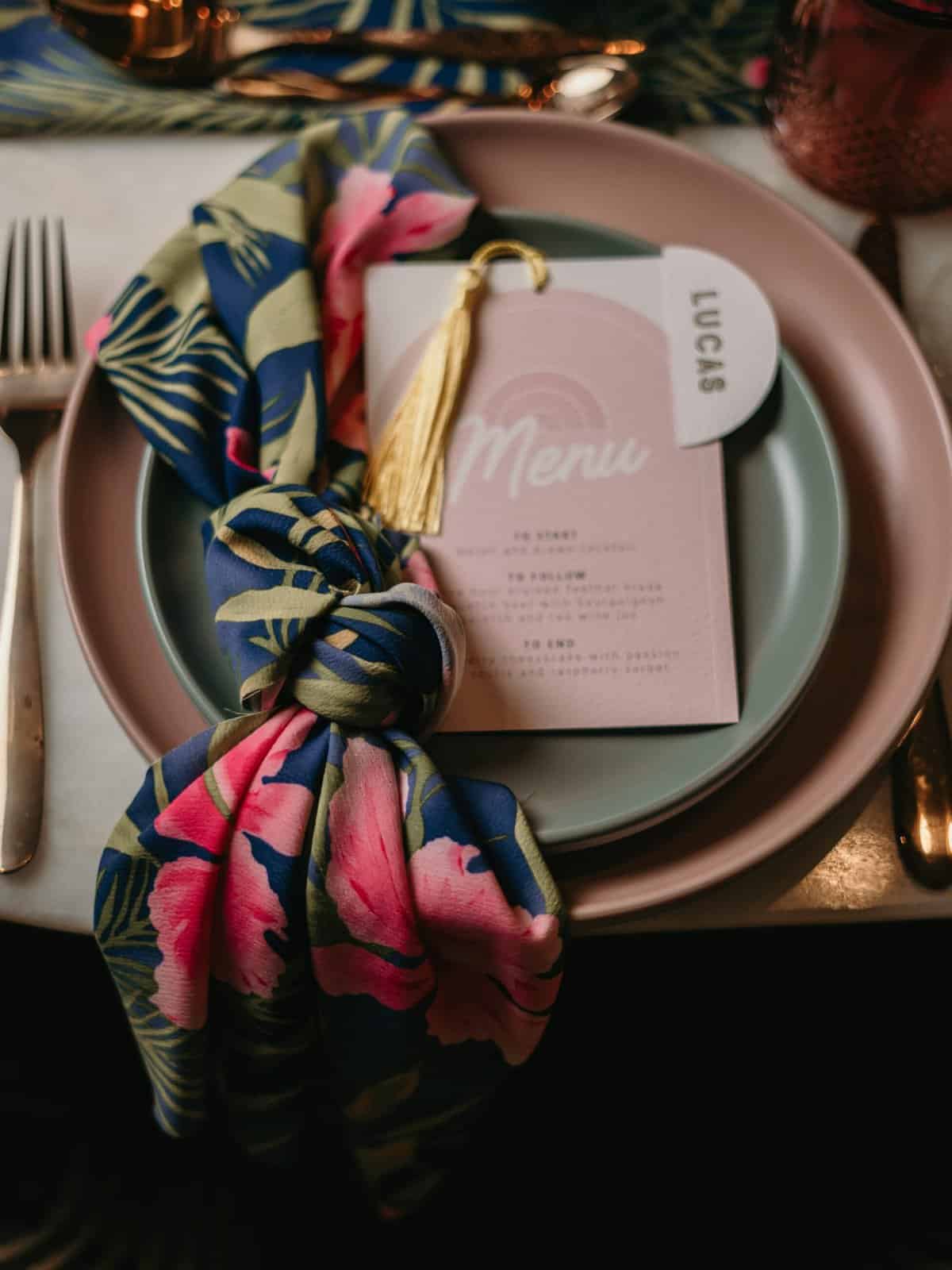 wedding place setting