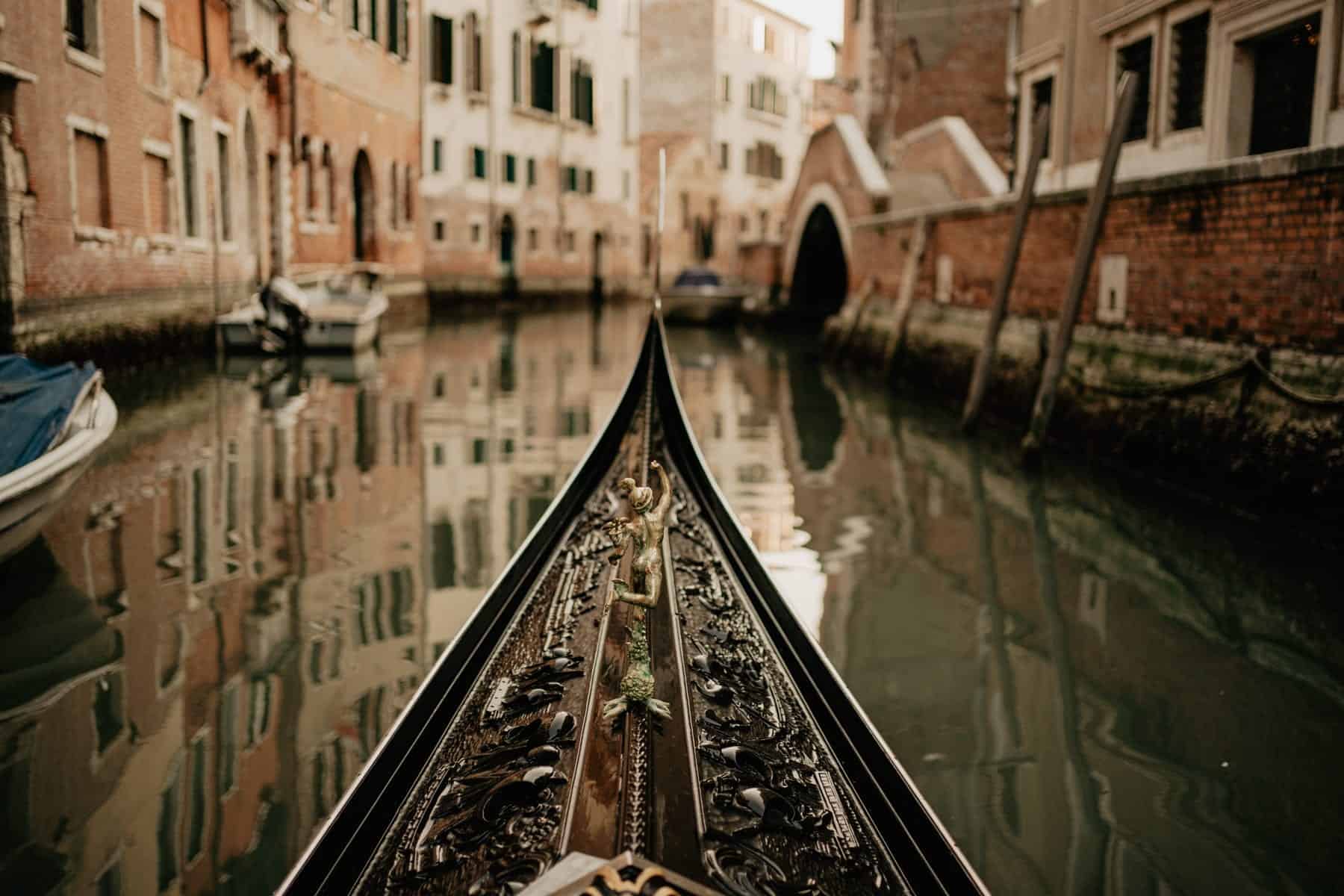 gondola ride Venice canal