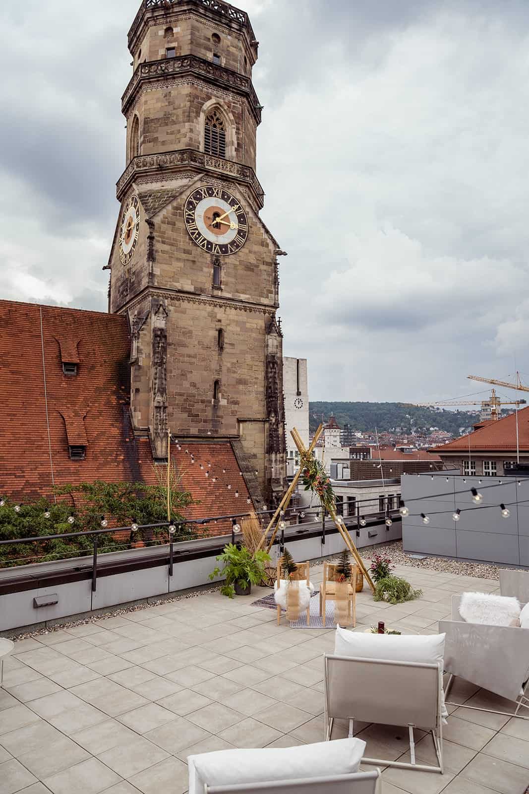 out of office Stuttgart rooftop