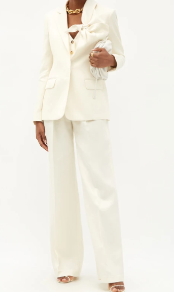 The top 10 bridal suits - 2022 must have white wedding pantsuits!