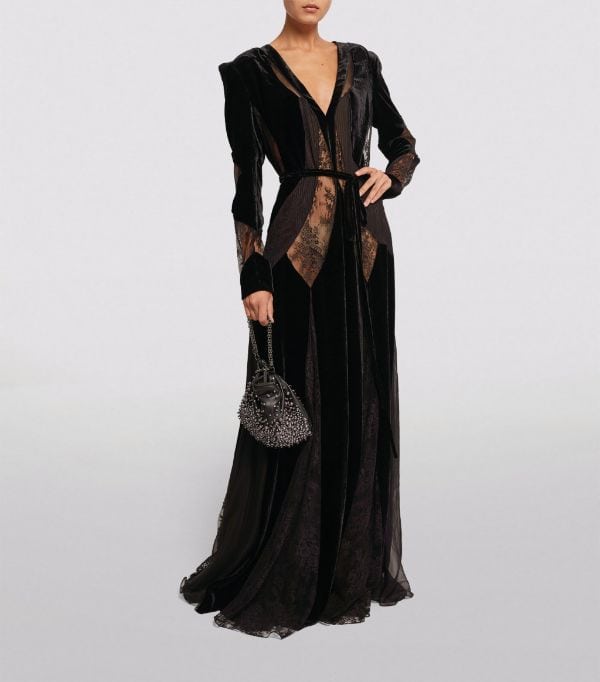 black gothic wedding dress by zuhair