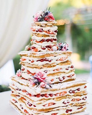 millefogile wedding cake