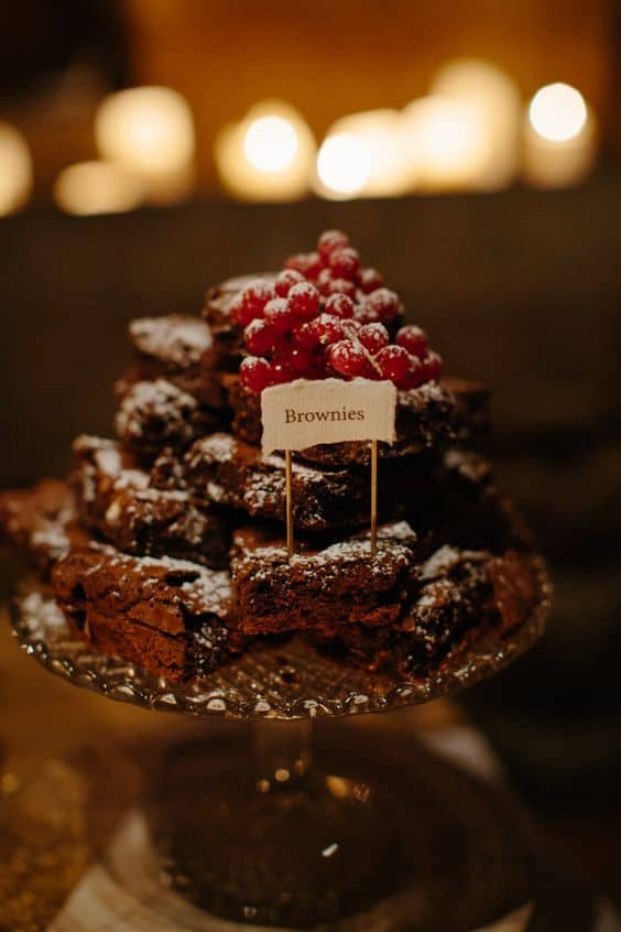 brownie wedding cake