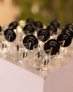 shot glass wedding favor