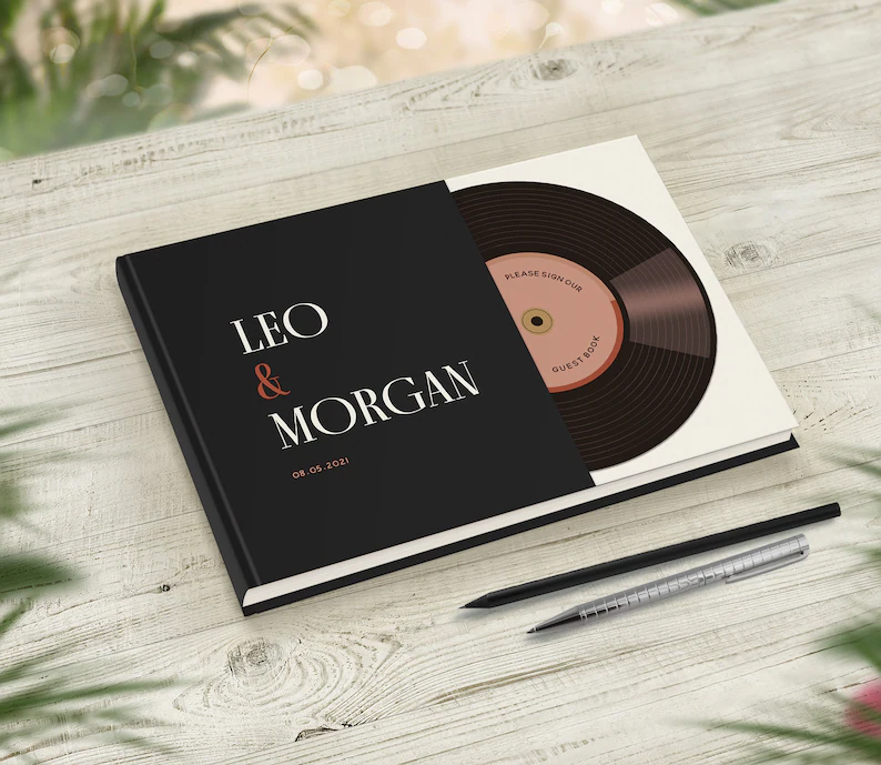 record design guest book