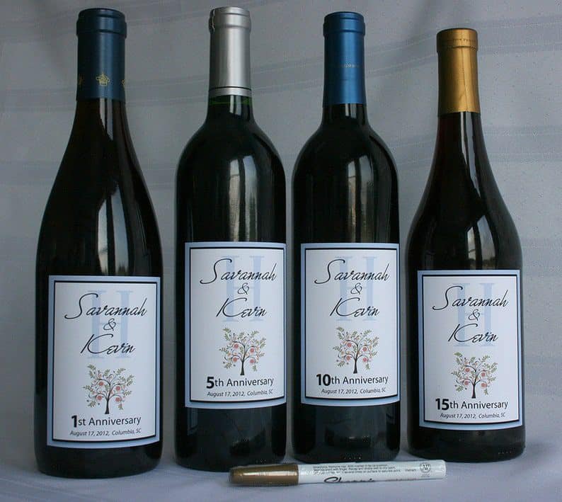 wine bottle guest book kit