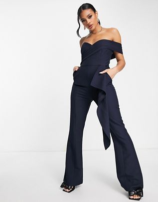 navy bridesmaid jumpsuit