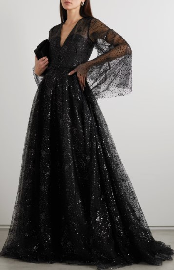 sequin goth dress