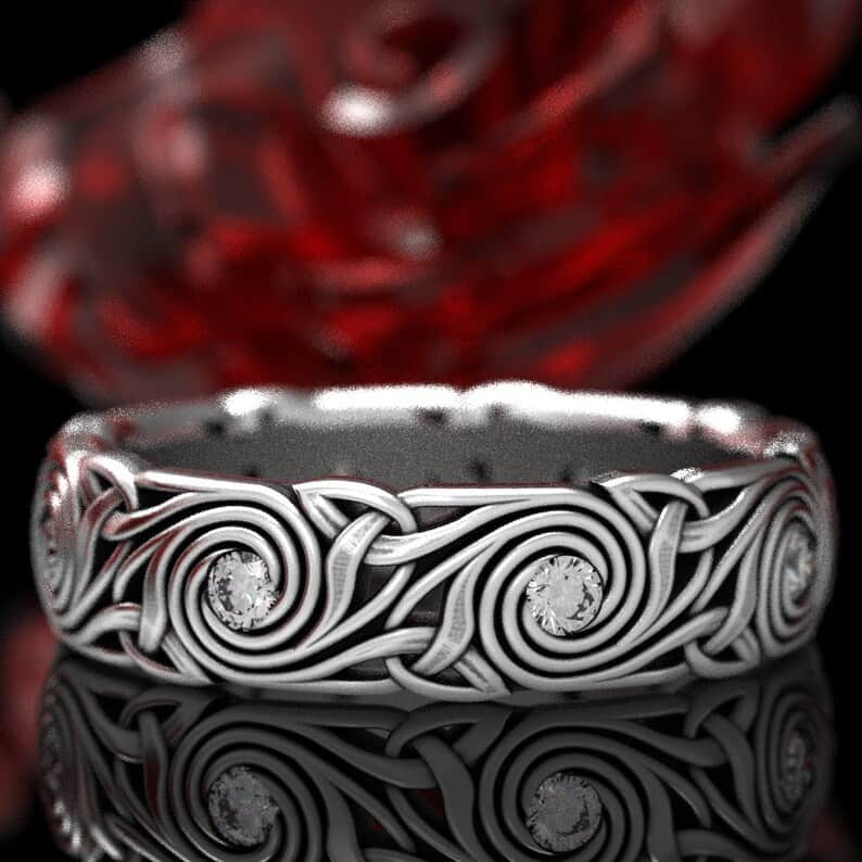 triskele ring. celtic design