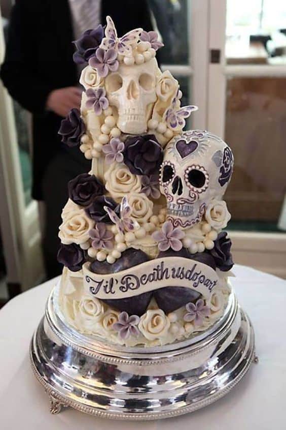 till death skull cake