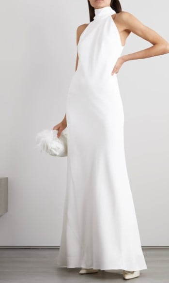sheath simple white dress