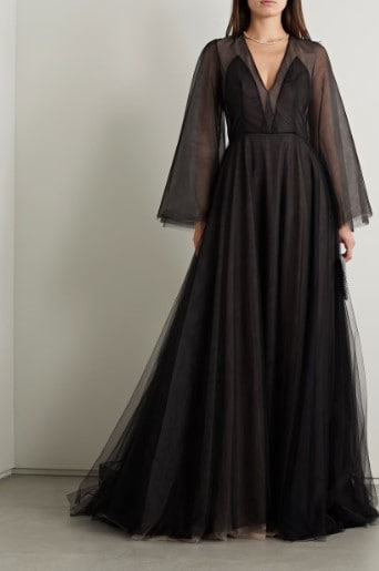 formal ball gown chiffon dress