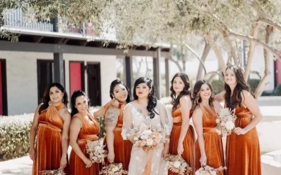 Burnt orange bridesmaid dresses your party will love!
