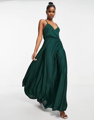 emerald green bridesmaid maxi dress 