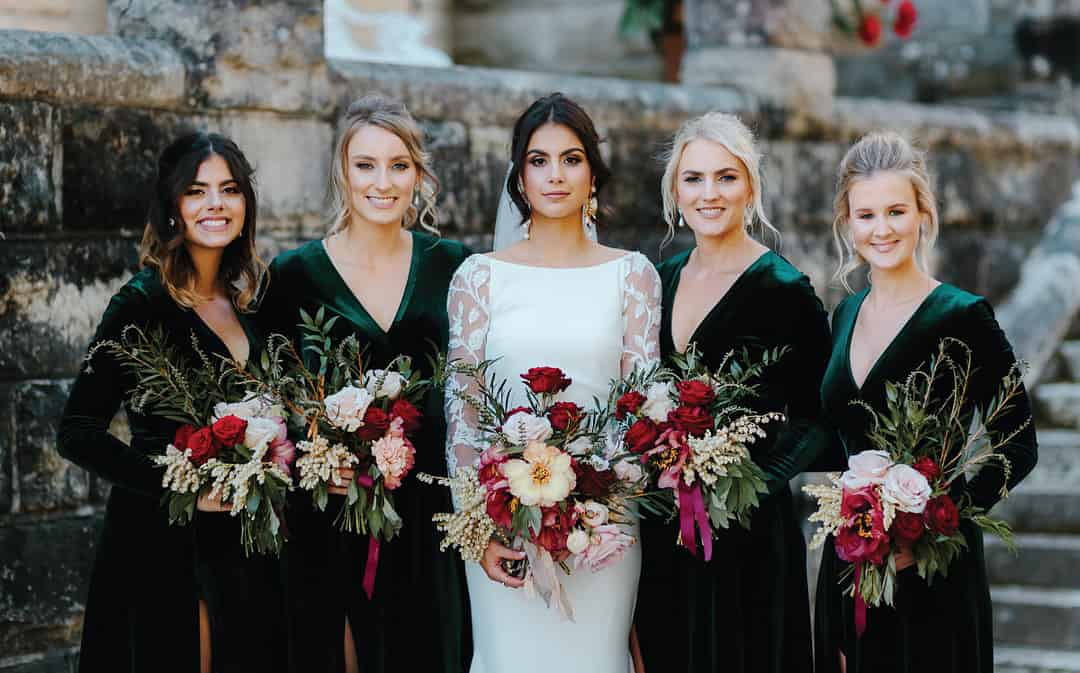 Emerald Bridesmaid Dresses, for a romanticly rich look!