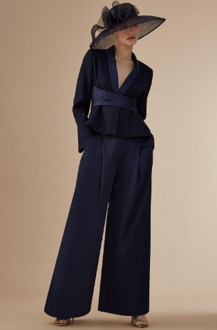 mother of the bride navy trouser suit