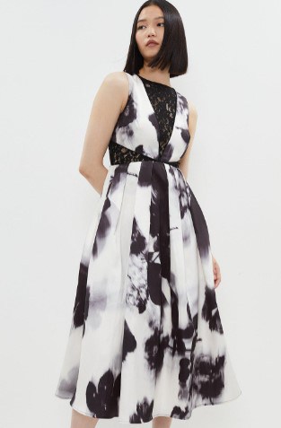 black and white mother pf the bride dress